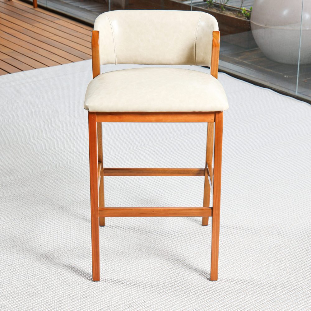 BANQUETA MIAMI 75CM CASTANHO MARFIM