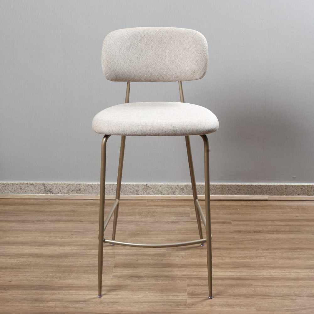 Banqueta Caribe tapecada champagne