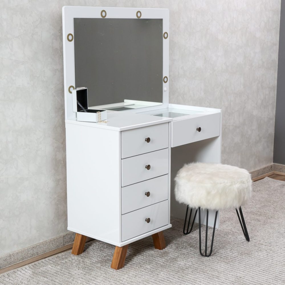 Penteadeira camarim mel branco