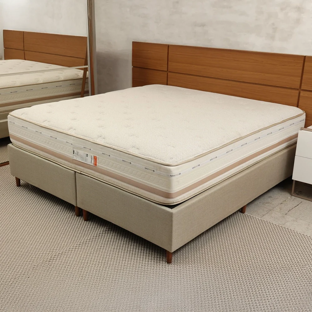 Colchão Casal King Maxspring Com Base Box Império