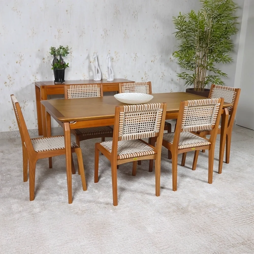 MESA ARGOS COM CADEIRAS SINTRA