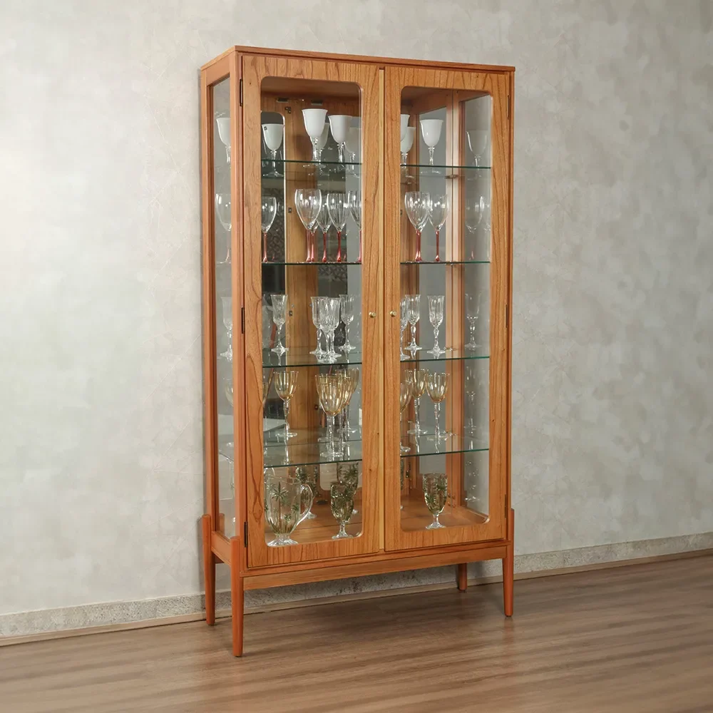 Cristaleira Madri Cor Mel 0,82m